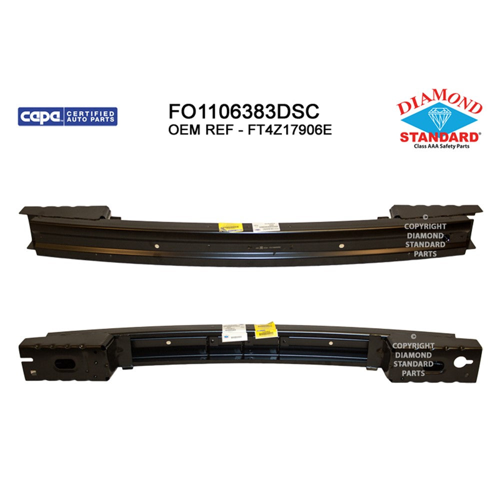 Rear Bumper Impact Bar 2019-2024 Ford Edge & Lincoln Nautilus