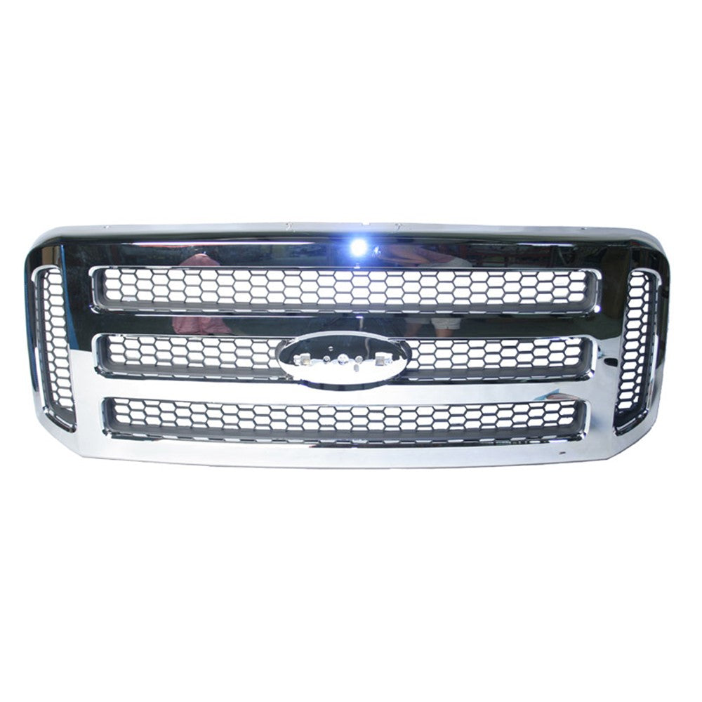 Front Grille 2005-2007 Ford Excursion, F-250 Super Duty, F-350 Super Duty, F-450 Super Duty