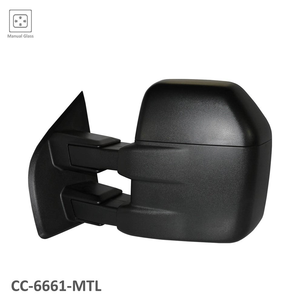 Left Driver Side Manual Door Tow Mirror 2015-2017 Ford F-150