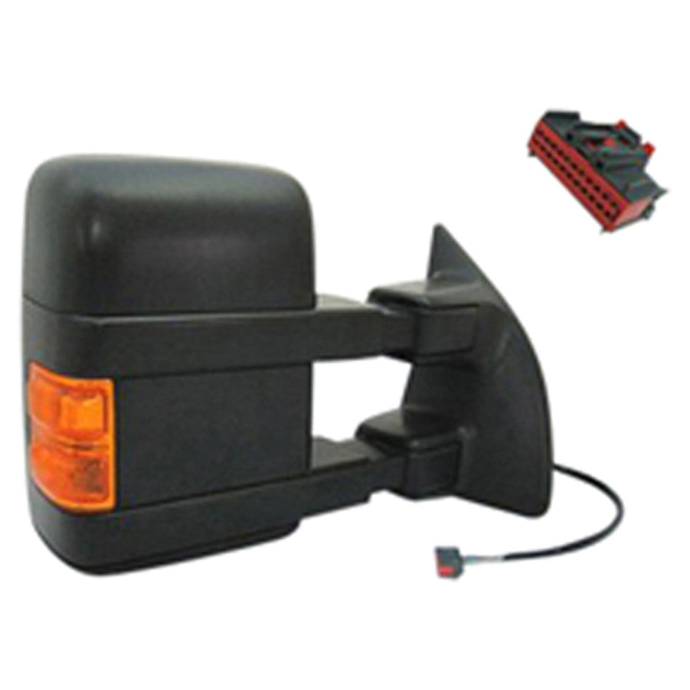 Factory Style Replacement Passenger Side Power Door Mirror for Ford F-250 Super Duty