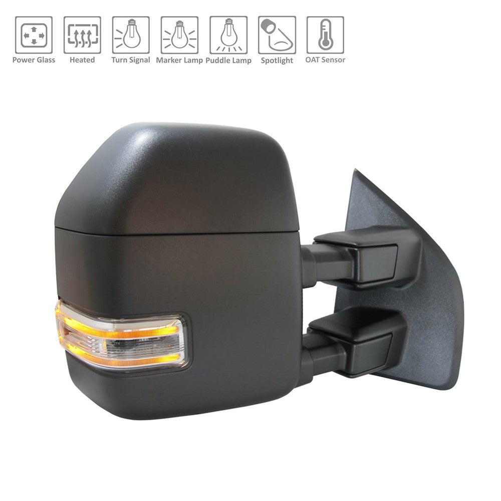 Right Passenger Side Power Door Tow Mirror 2018-2020 Ford F-150