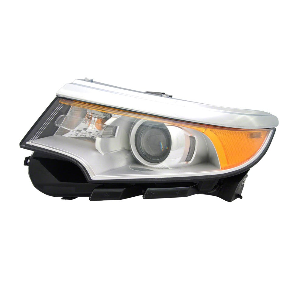 Front Left Driver Side Halogen Headlight Assembly 2011-2014 Ford Edge