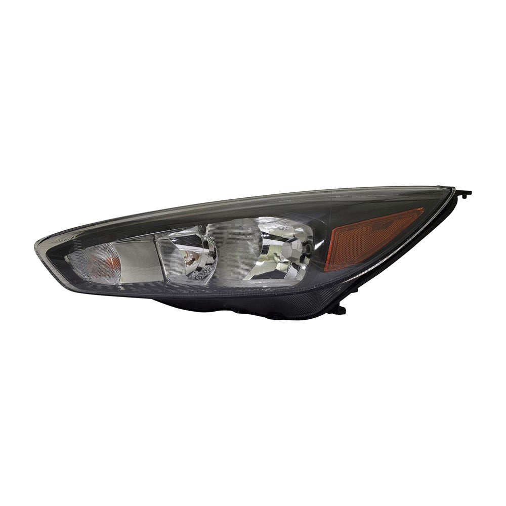 Front Left Driver Side Halogen Headlight Assembly 2015-2018 Ford Focus