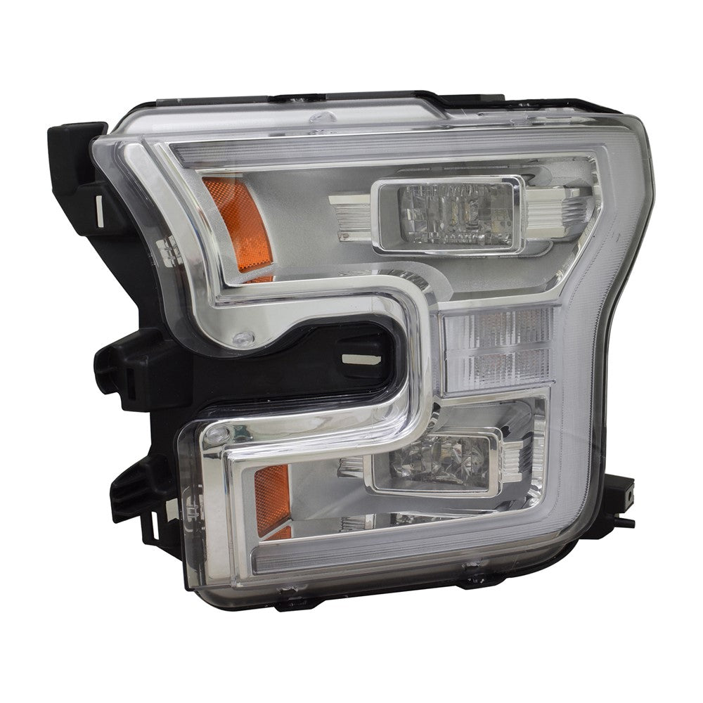 Front Left Driver Side Led Headlight And Lens And Housing 2015-2017 Ford F-150