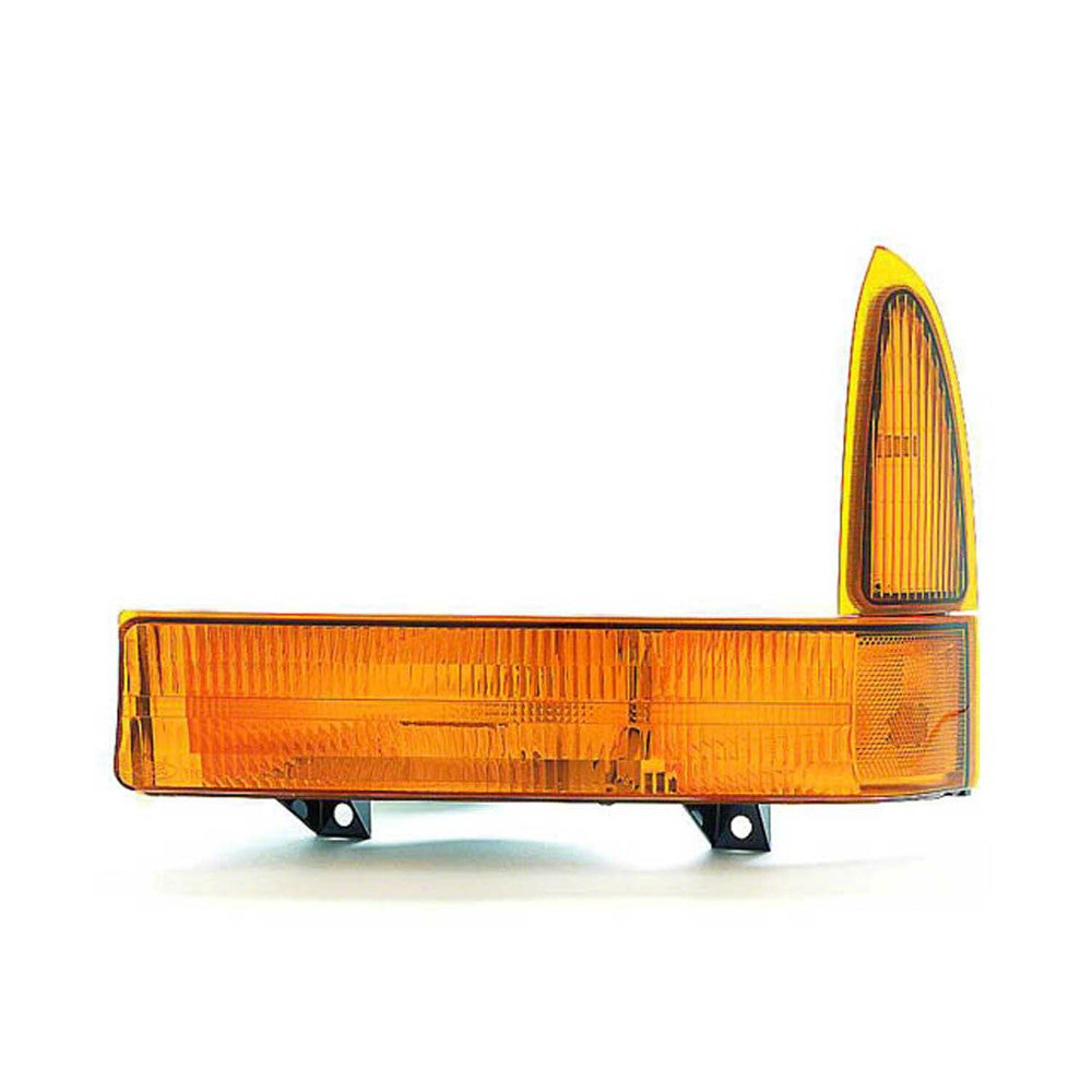 Left Driver Side Signal Park Light Lens And Housing 1999-2001 Ford F-250 Super Duty, F-350 Super Duty, Excursion