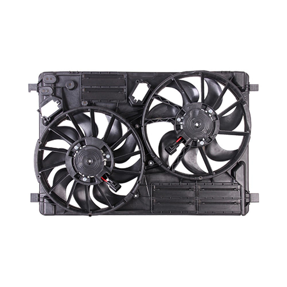 Radiator And Condenser Fan Assembly With Two Fans Side By Side 2015-2019 Lincoln Mkc & Ford Escape