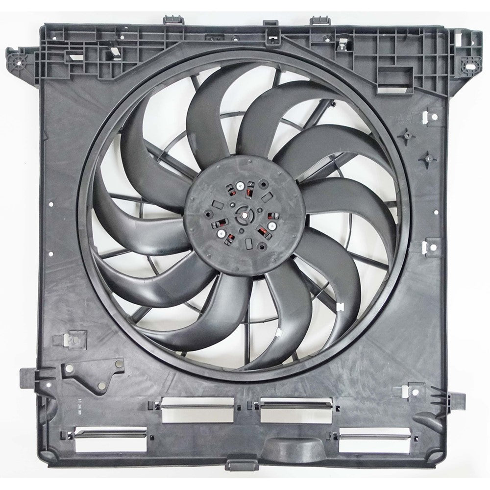 Radiator And Condenser Fan Assembly With One Big Fan 2020-2023 Ford Explorer & Lincoln Aviator