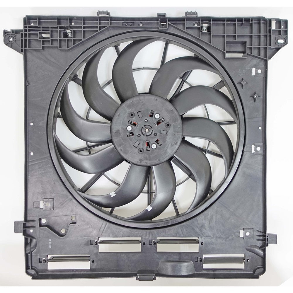 Radiator And Condenser Fan Assembly With One Big Fan 2020-2023 Ford Explorer