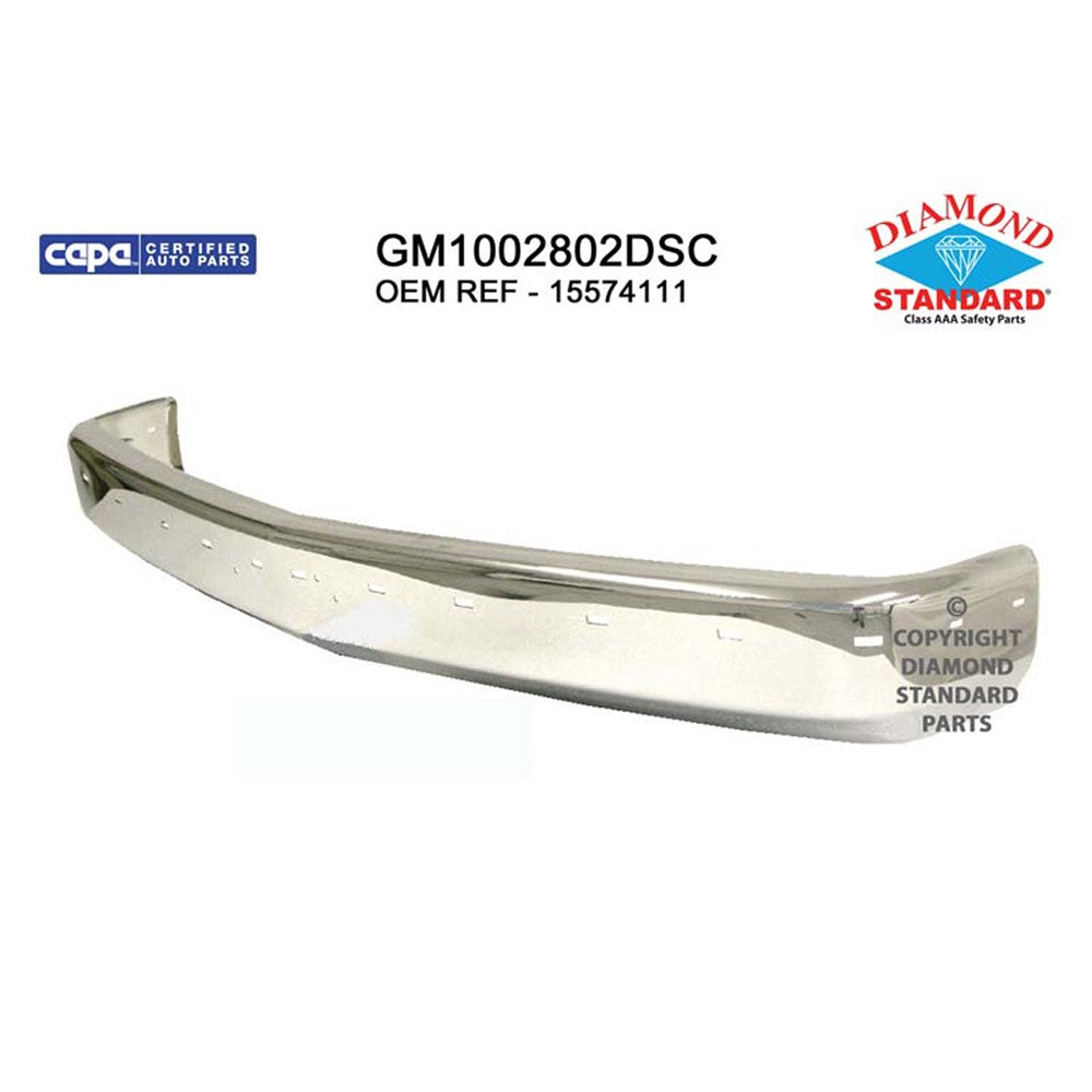 Front Bumper Face Bar 1988-2002 Chevrolet C1500, C1500 Suburban, C2500, C2500 Suburban, C3500, K1500, K1500 Suburban & Gmc Pickup_gmc_fullsize_c/K