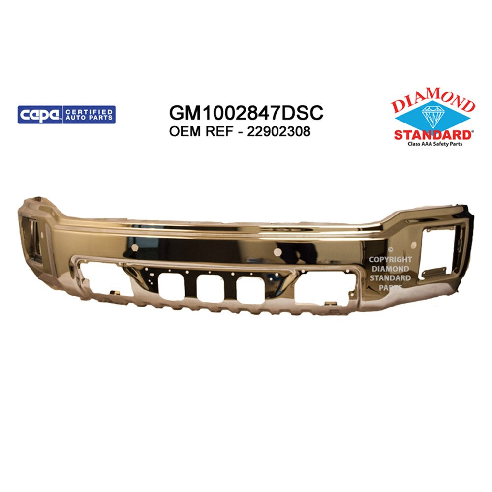 Front Bumper Face Bar 2014-2015 Gmc Sierra 1500