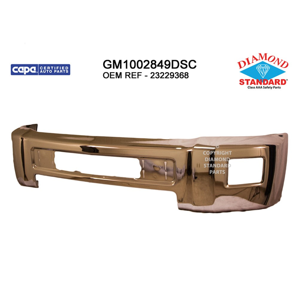 Front Bumper Face Bar 2015-2019 Chevrolet Silverado 2500 Hd, Silverado 3500 Hd