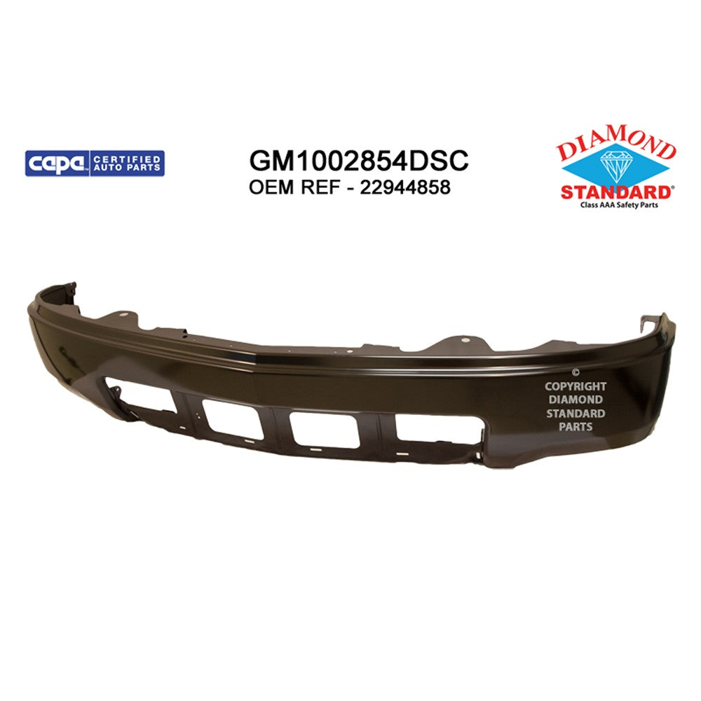 Front Bumper Face Bar 2014-2015 Chevrolet Silverado 1500