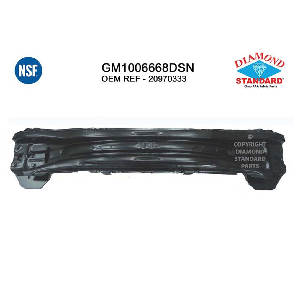 Front Bumper Impact Bar 2010-2013 Chevrolet Equinox & Gmc Terrain