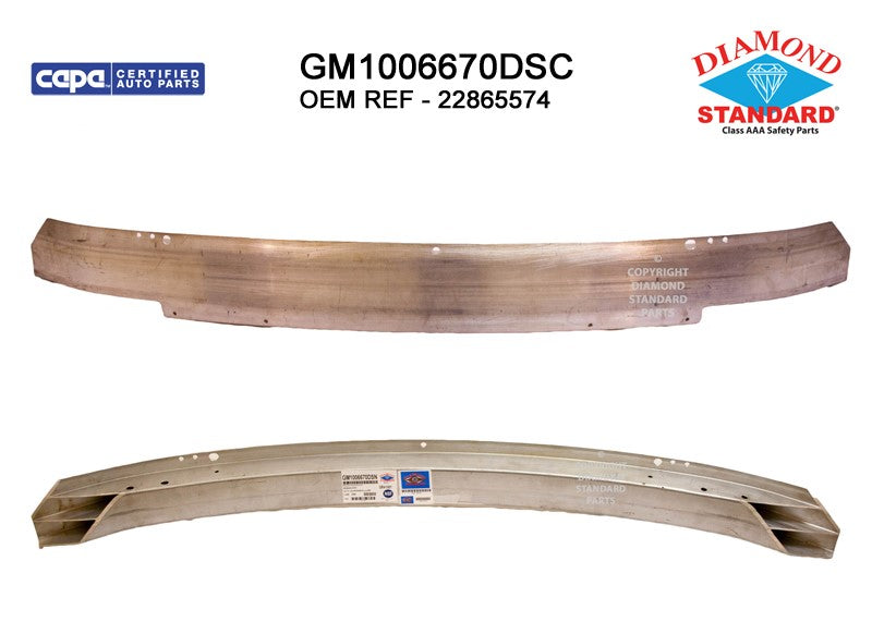 Front Bumper Impact Bar 2010-2016 Buick Allure, Lacrosse