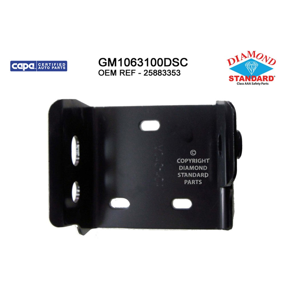 Front Right Front Passenger Side Inner Bumper Bracket 2011-2014 Chevrolet Silverado 3500 Hd