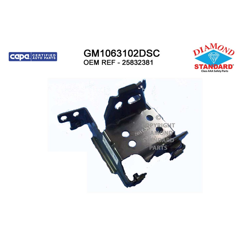 Front Right Front Passenger Side Inner Bumper Support 2011-2014 Gmc Sierra 2500 Hd, Sierra 3500 Hd