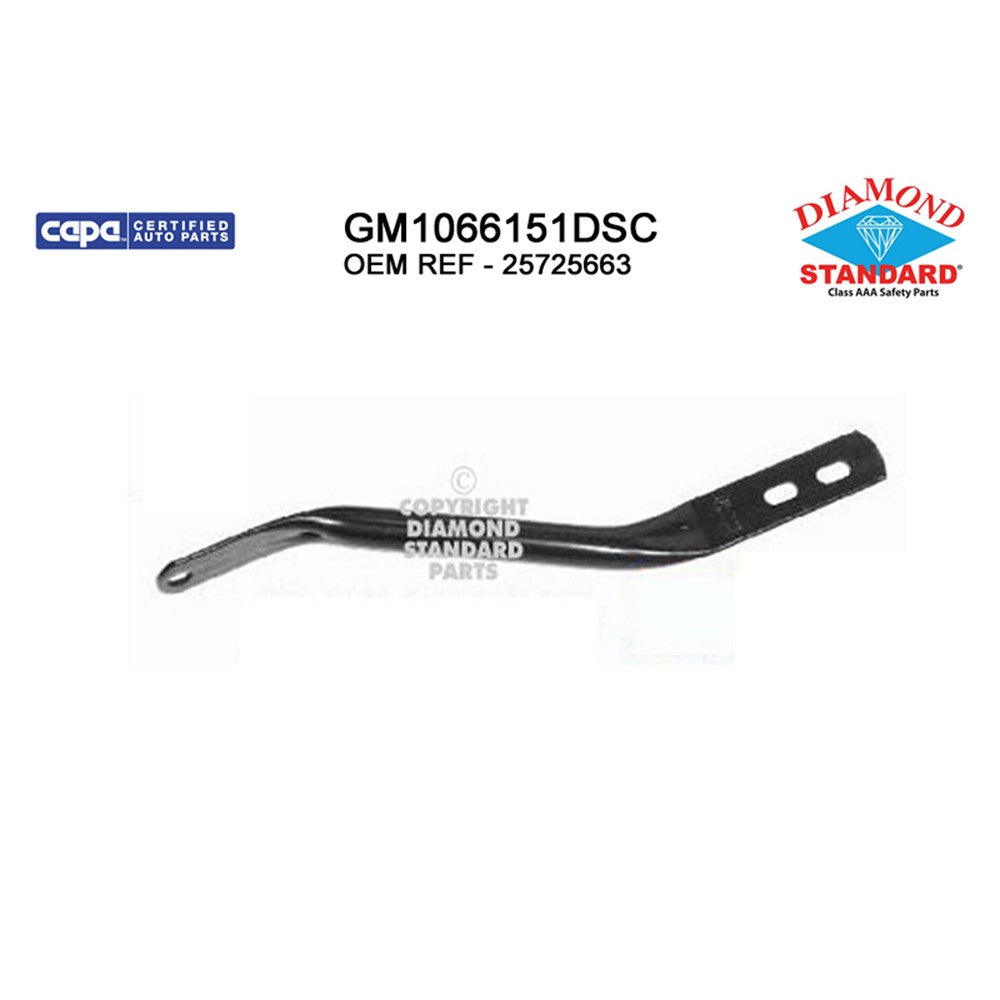 Front Left & Right Driver Or Passenger Side Front Bumper Face Bar Outer Brace 2003-2025 Chevrolet Express 1500, Express 2500 & Gmc Savana 1500