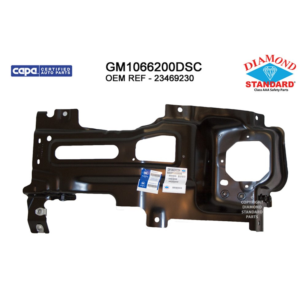 Front Left Front Driver Side Outer Bumper Mounting Bracket 2015-2019 Chevrolet Silverado 2500 Hd, Silverado 3500 Hd
