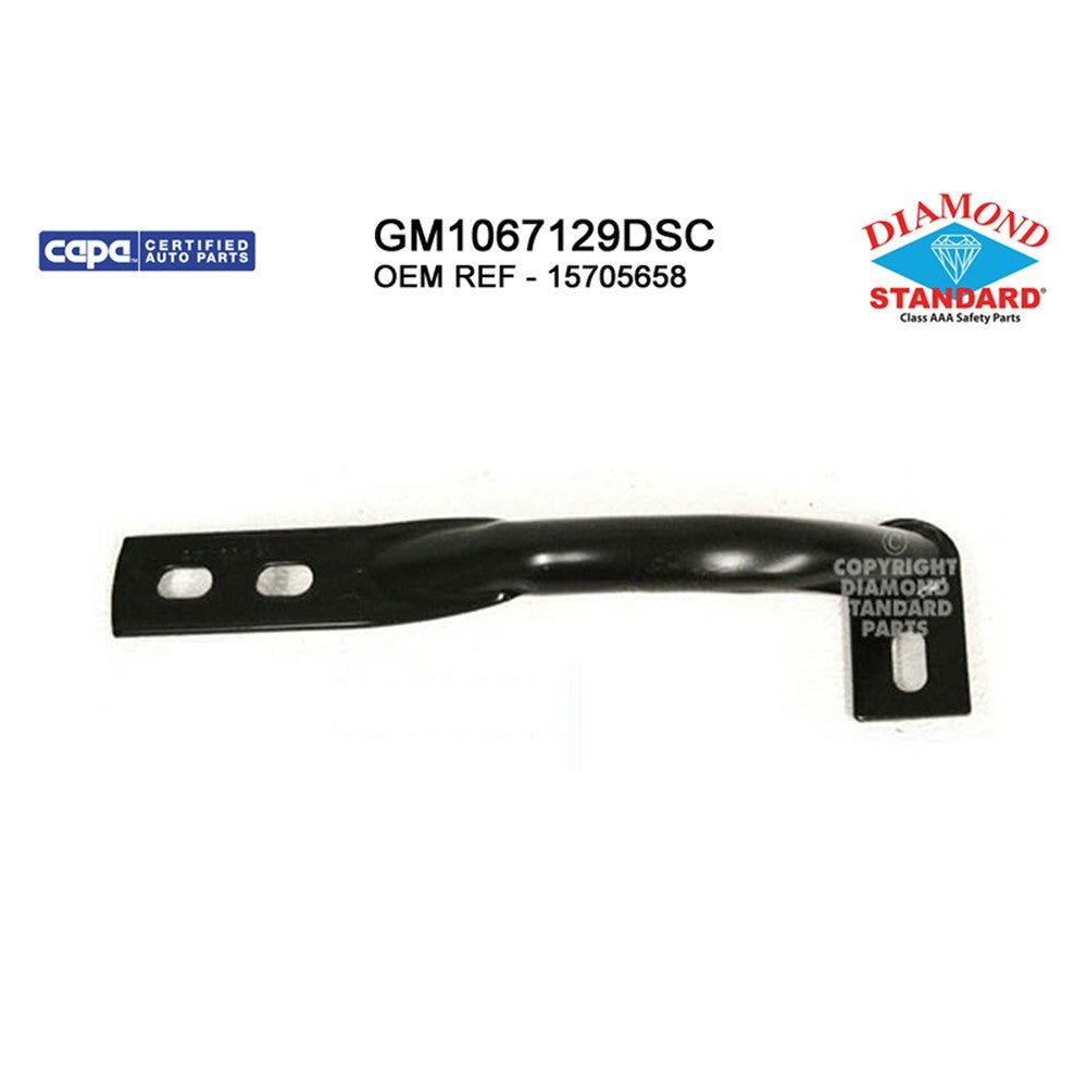 Front Right Front Passenger Side Outer Bumper Face Bar Brace 1999-2007 Chevrolet Silverado 1500, Silverado 2500 & Gmc Sierra 1500 & Cadillac Escalade