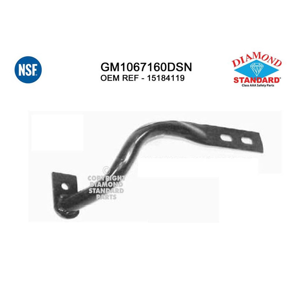 Front Right Front Passenger Side Outer Bumper Face Bar Brace 2003-2007 Chevrolet Silverado 1500, Silverado 2500, Silverado 1500 Hd & Gmc Sierra 1500