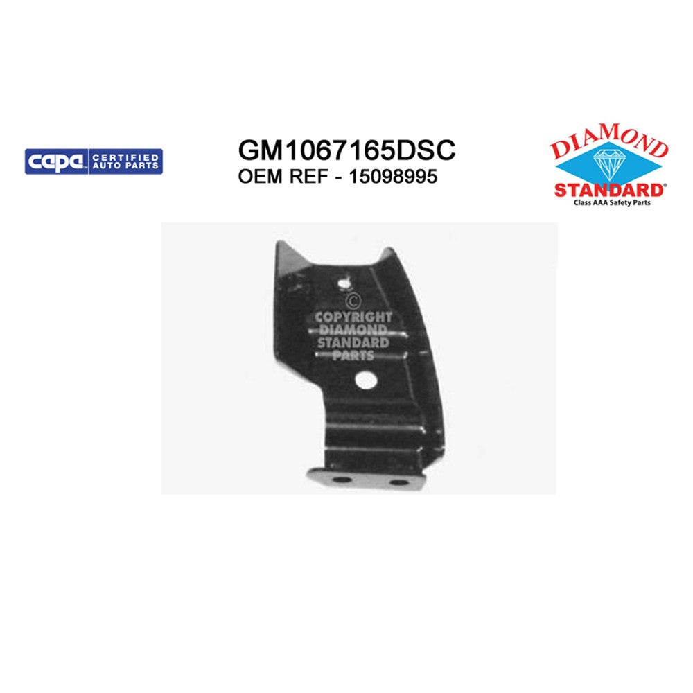 Front Right Front Passenger Side Outer Bumper Bracket 2003-2007 Gmc Sierra 1500, Sierra 2500, Sierra 1500 Hd, Sierra 2500 Hd, Sierra 3500