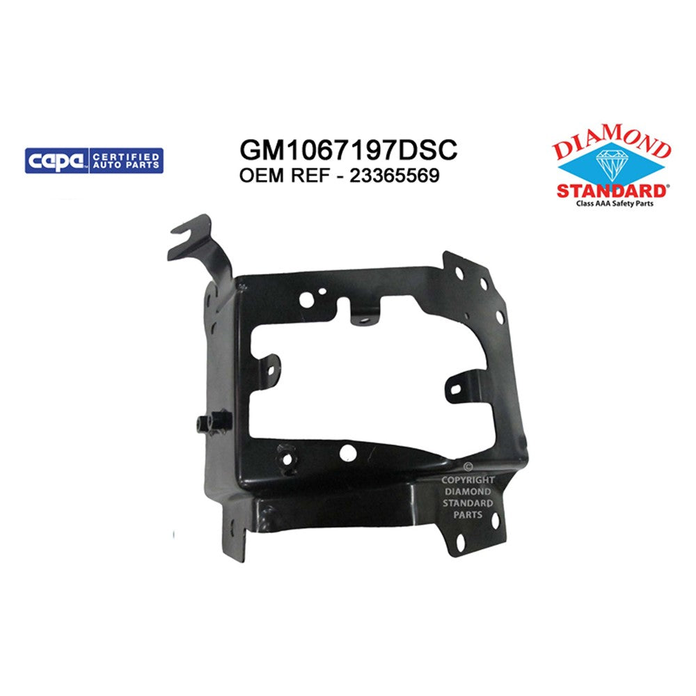 Front Right Front Passenger Side Outer Bumper Mounting Bracket 2014-2015 Chevrolet Silverado 1500