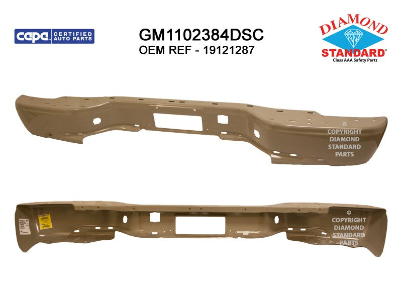 Rear Step Bumper Face Bar 2000-2006 Chevrolet Suburban 1500, Tahoe & Gmc Yukon