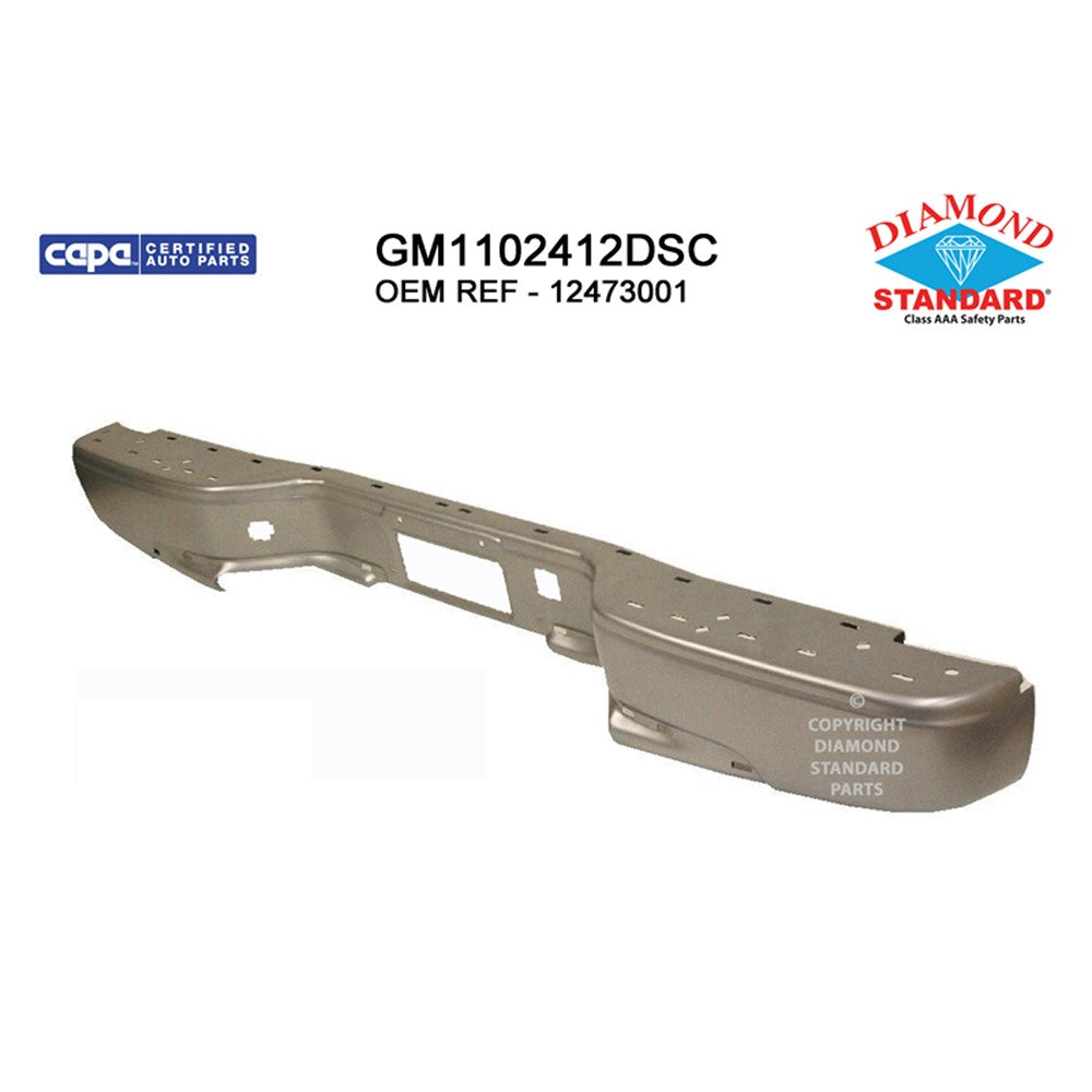 Rear Step Bumper Face Bar 1999-2007 Chevrolet Silverado 1500, Silverado 2500, Silverado 1500 Hd, Silverado 2500 Hd, Silverado 3500 & Gmc Sierra 1500