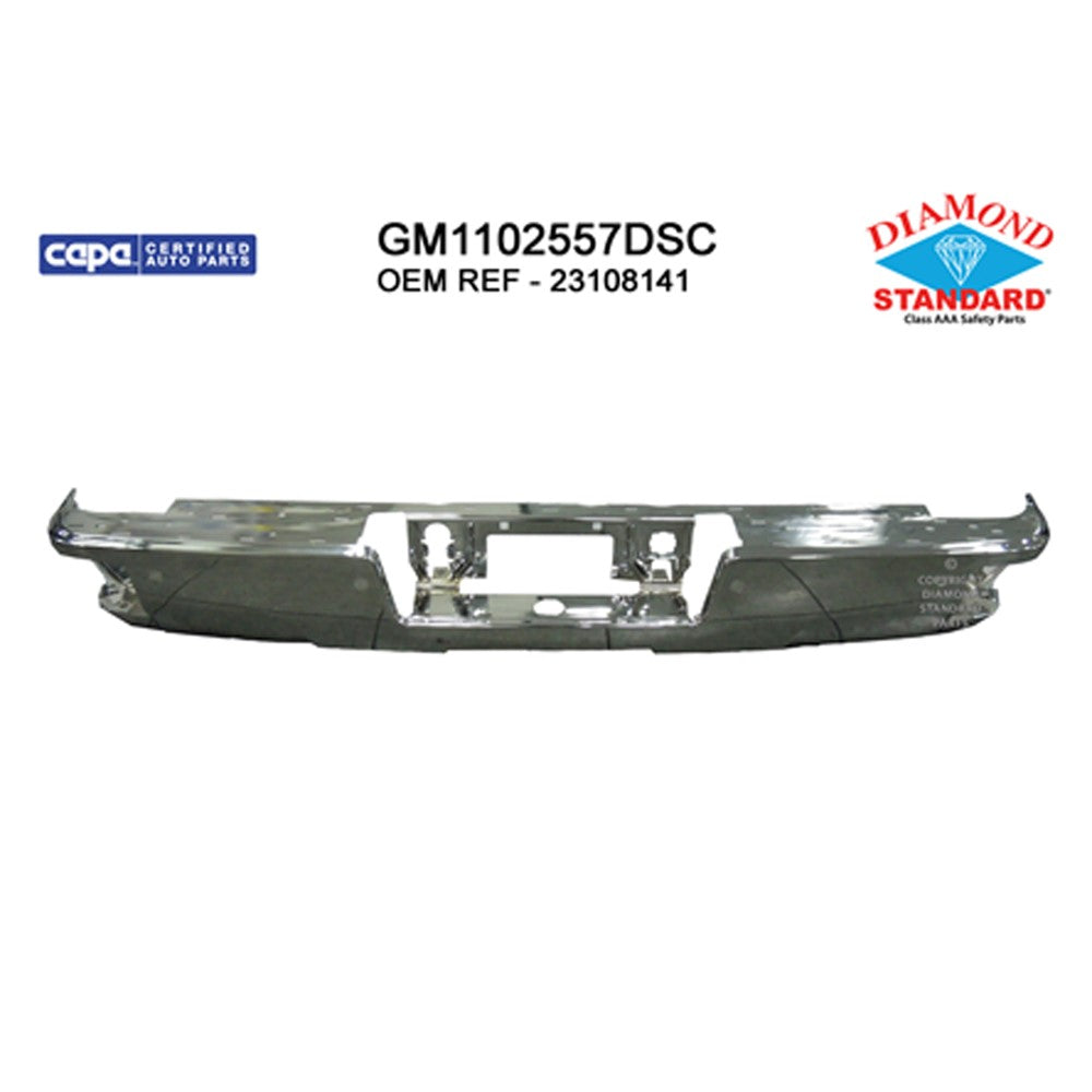 Rear Step Bumper Bar 2014-2019 Chevrolet Silverado 1500, Silverado 2500 Hd, Silverado 3500 Hd, Silverado 1500 Ld & Gmc Sierra 1500, Sierra 2500 Hd