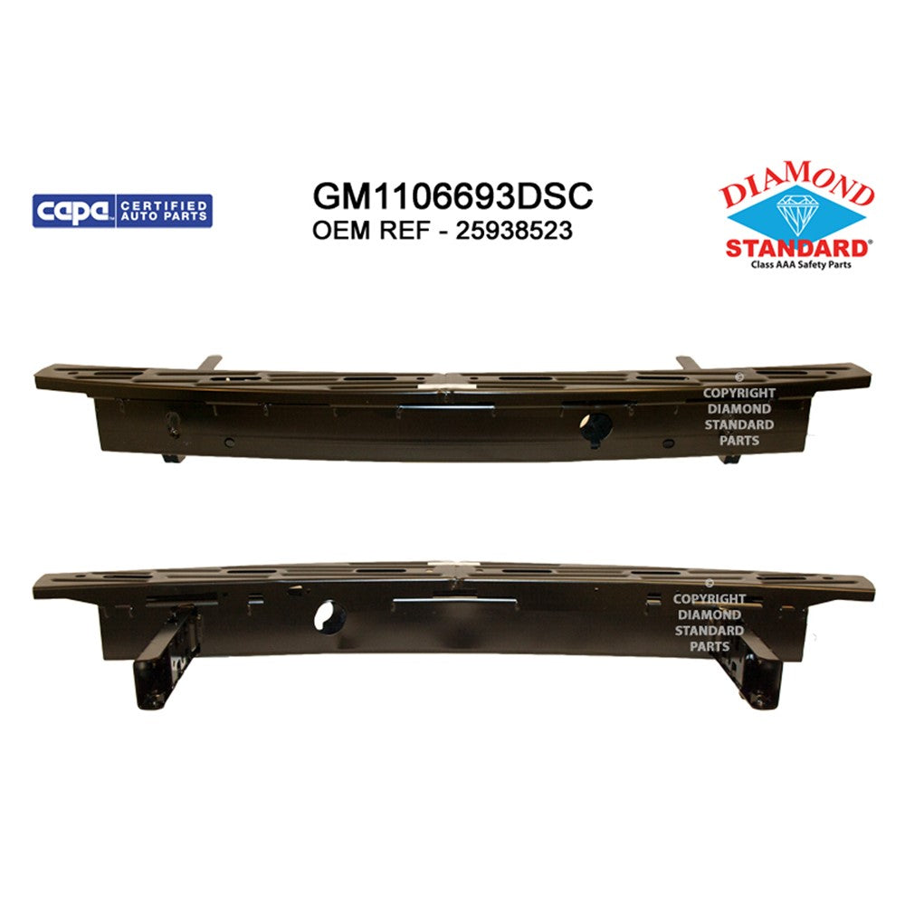 Rear Bumper Impact Bar 2007-2014 Cadillac Escalade, Escalade Esv & Chevrolet Suburban 1500, Tahoe & Gmc Yukon