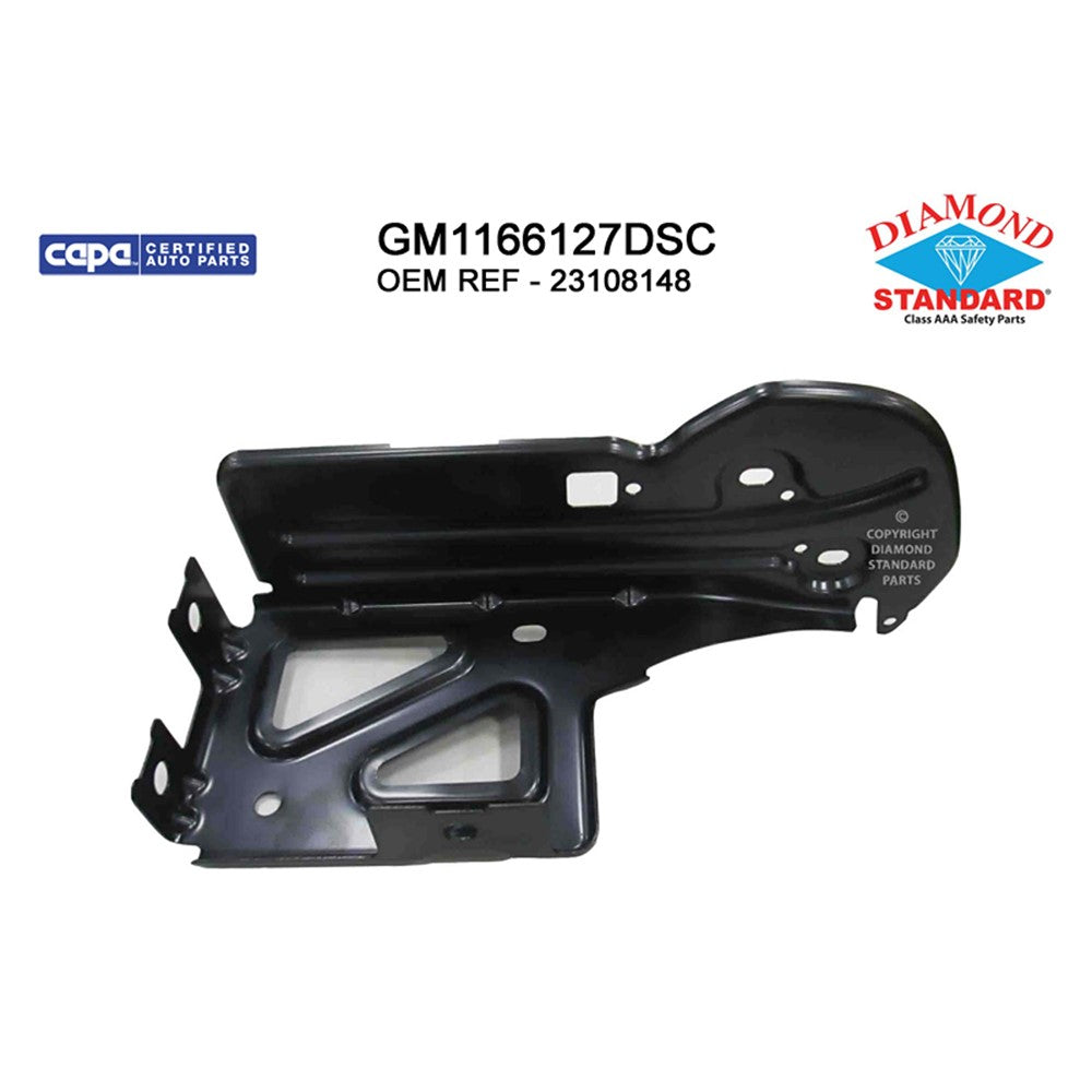 Rear Left Rear Driver Side Bumper Face Bar Brace 2014-2019 Chevrolet Silverado 1500, Silverado 2500 Hd, Silverado 3500 Hd & Gmc Sierra 1500