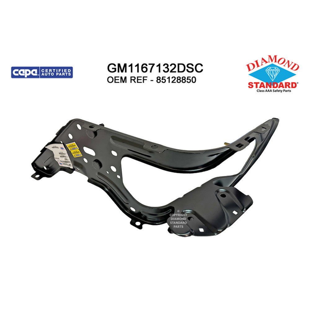 Rear Right Rear Passenger Side Bumper Support 2019-2025 Chevrolet Silverado 1500, Silverado 1500 Ld, Silverado 1500 Ltd & Gmc Sierra 1500