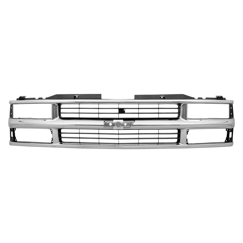 Front Grille 1992-2002 Chevrolet Blazer, C1500, C1500 Suburban, C2500, C2500 Suburban, C3500, K1500, K1500 Suburban, K2500, K2500 Suburban, K3500