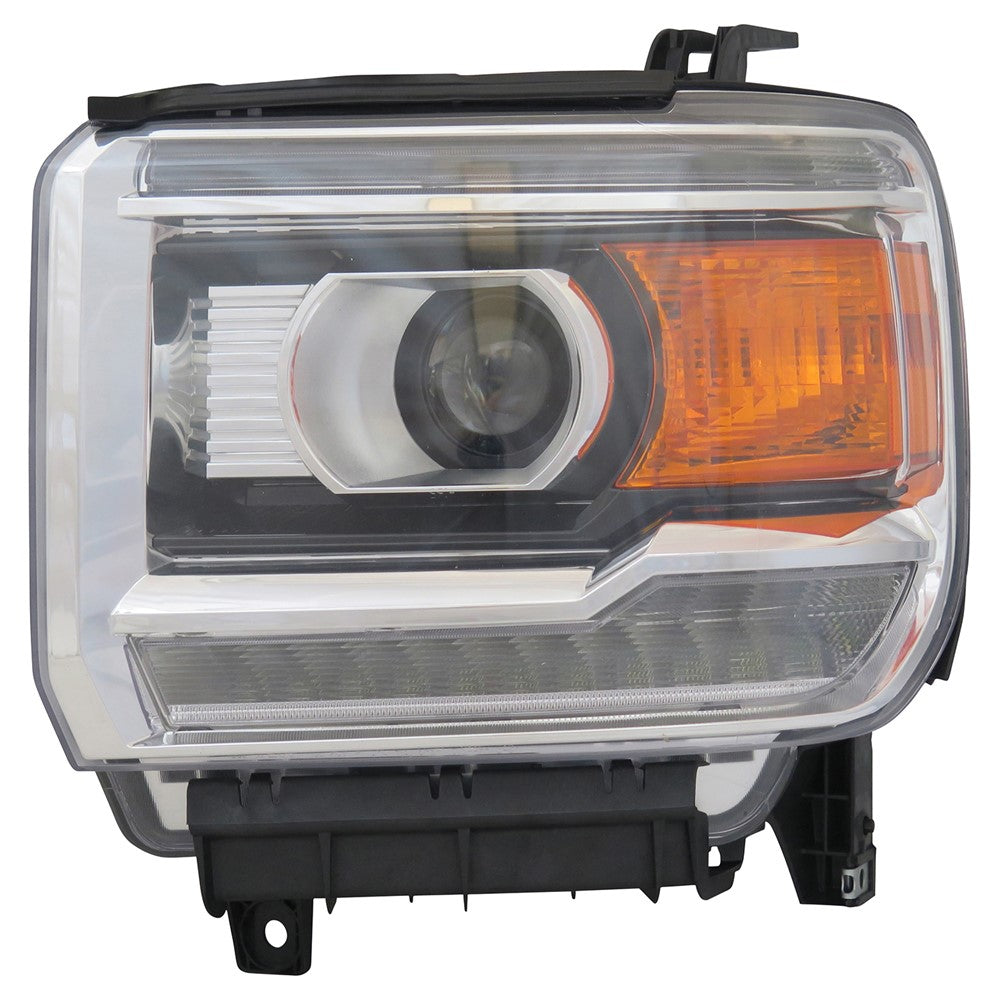 Front Left Driver Side Halogen Headlight Assembly 2014-2015 Gmc Sierra 1500, Sierra 2500 Hd, Sierra 3500 Hd