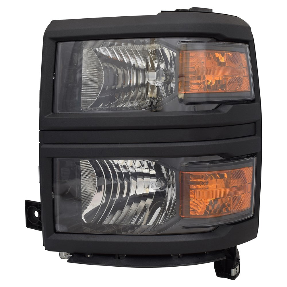 Front Left Driver Side Halogen Reflector Type Headlight Assembly 2014-2015 Chevrolet Silverado 1500