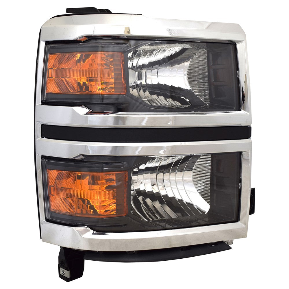 Front Right Passenger Side Halogen Reflector Type Headlight Assembly 2014-2015 Chevrolet Silverado 1500