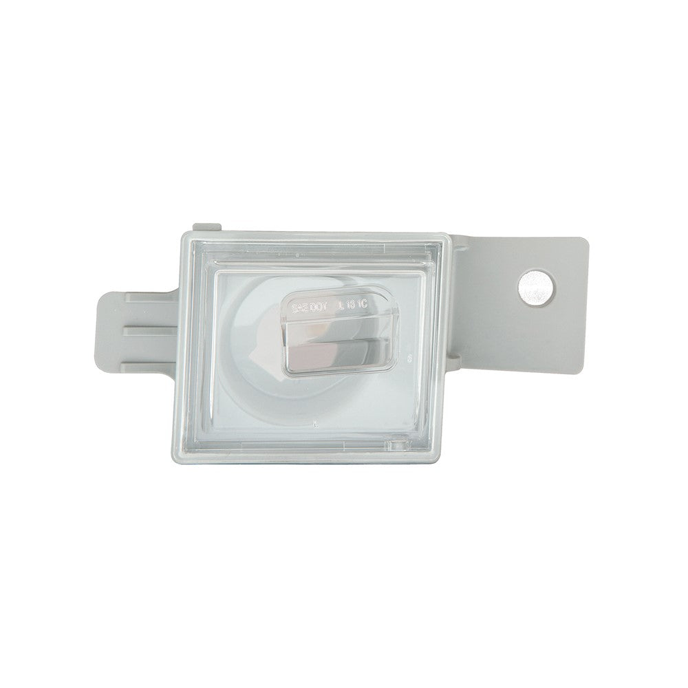 Left Driver Side License Lamp Lens And Housing 2014-2025 Chevrolet Silverado 1500, Silverado 1500 Ld, Silverado 1500 Ltd & Gmc Sierra 1500