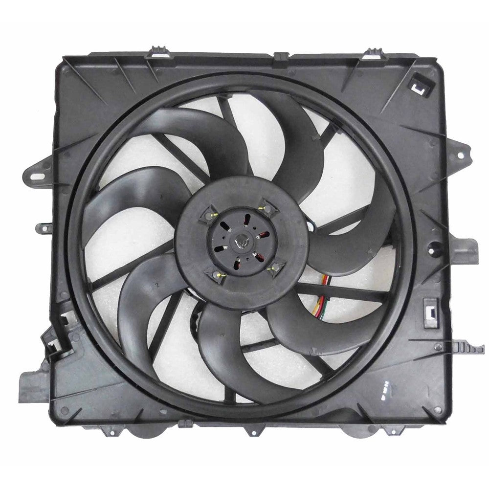 Radiator And Condenser Fan Assembly With One Big Fan 2013-2014 Cadillac Ats, Cts