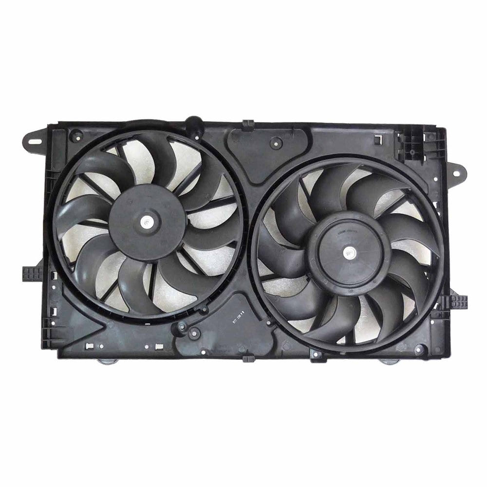 Radiator And Condenser Fan Assembly With Two Fans Side By Side 2014-2017 Buick Regal