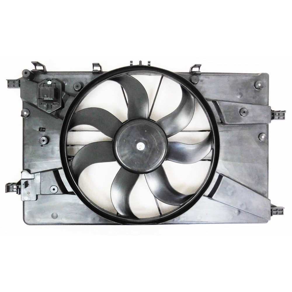 Radiator And Condenser Fan Assembly With One Big Fan 2015-2016 Chevrolet Cruze, Cruze Limited