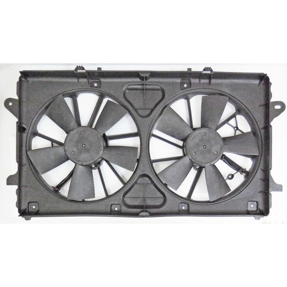 Radiator And Condenser Fan Assembly With Two Fans Side By Side 5.3 6.2 Liter V8 2019-2022 Chevrolet Silverado 1500 & Gmc Sierra 1500