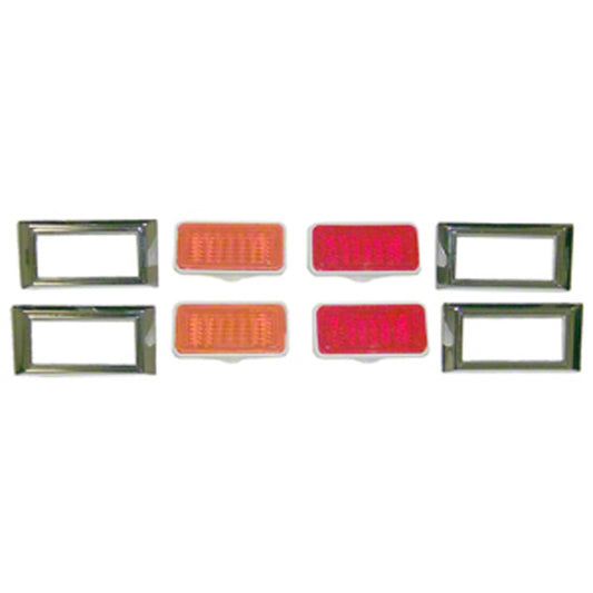 8-Piece Marker Light Set With Nuts For 4cyl And 6cyl Models for Nova