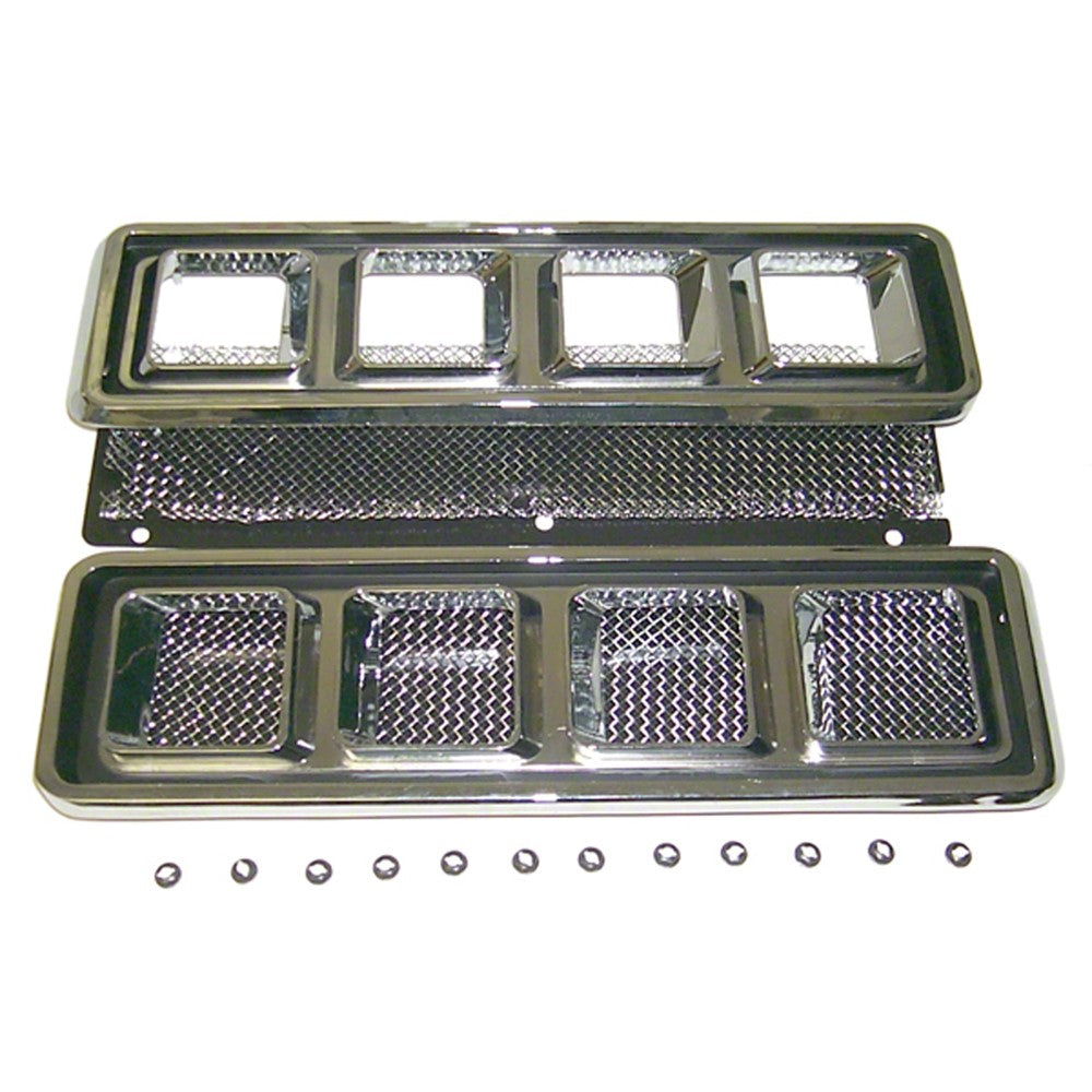 Hood Insrt Ss Lh Rh Pair Includes Screens Plates Hardware For Pair