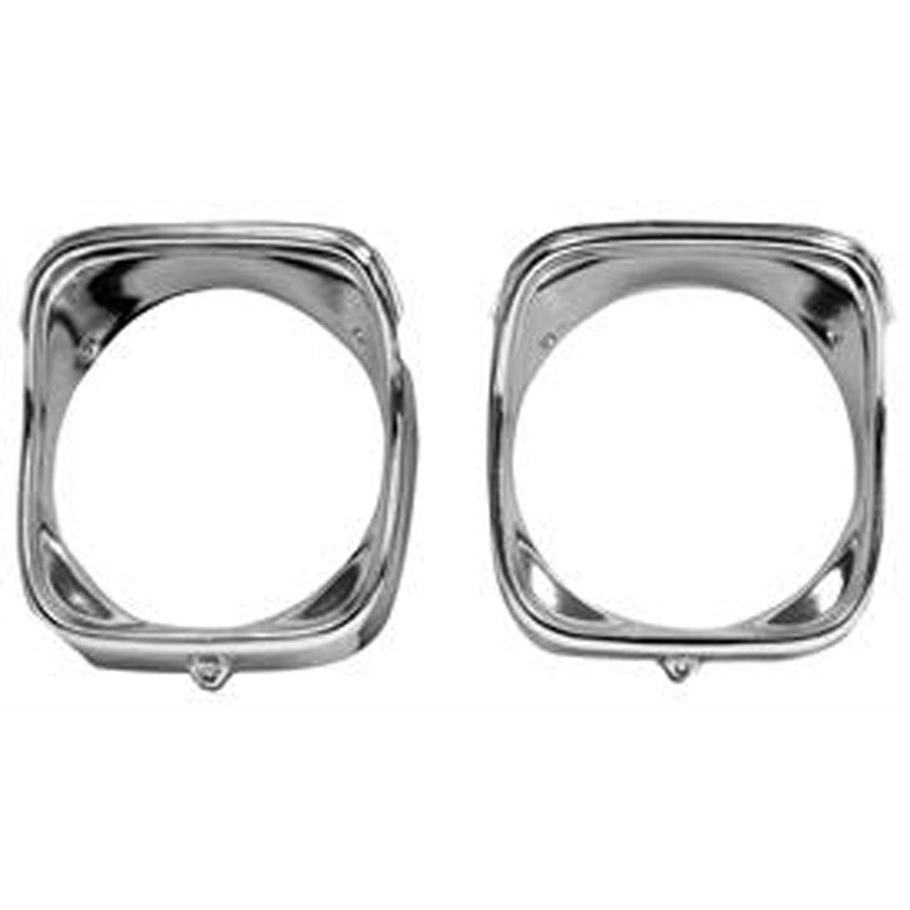 Passenger Side Pair Of Headlight Bezels for 1968 Chevrolet Chevelle
