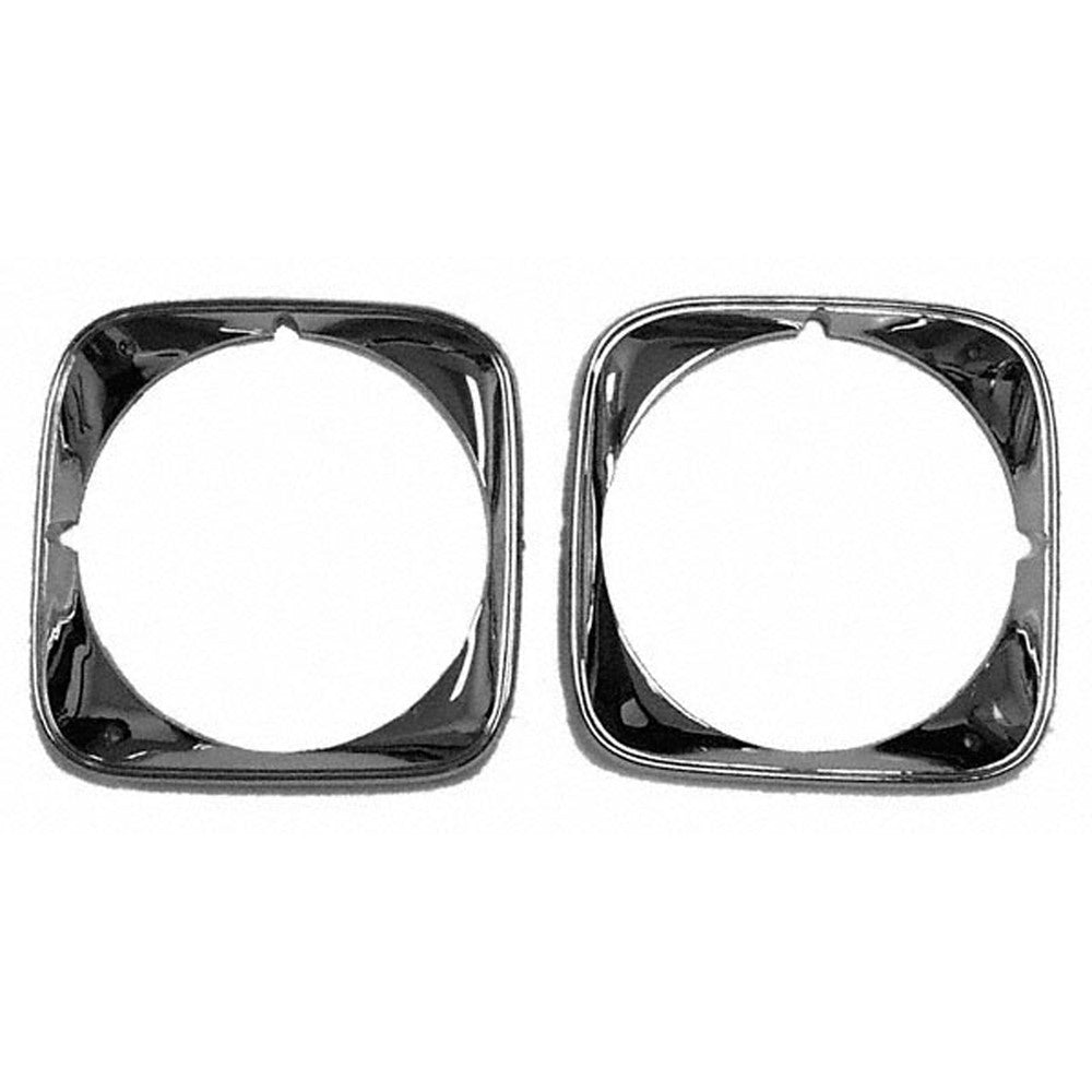 Head Light Bezel Lh Rh Pair Black Bezel If Required for Chevelle