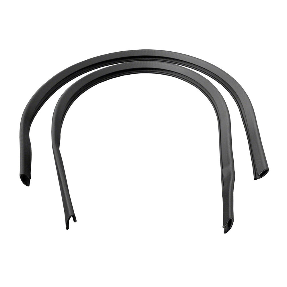 Driver And Passenger Side Pair Of Black Headliner Side Mouldings