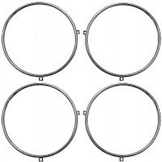 4-Piece Head Light Retaining Ring Set For All Models With 4-Head