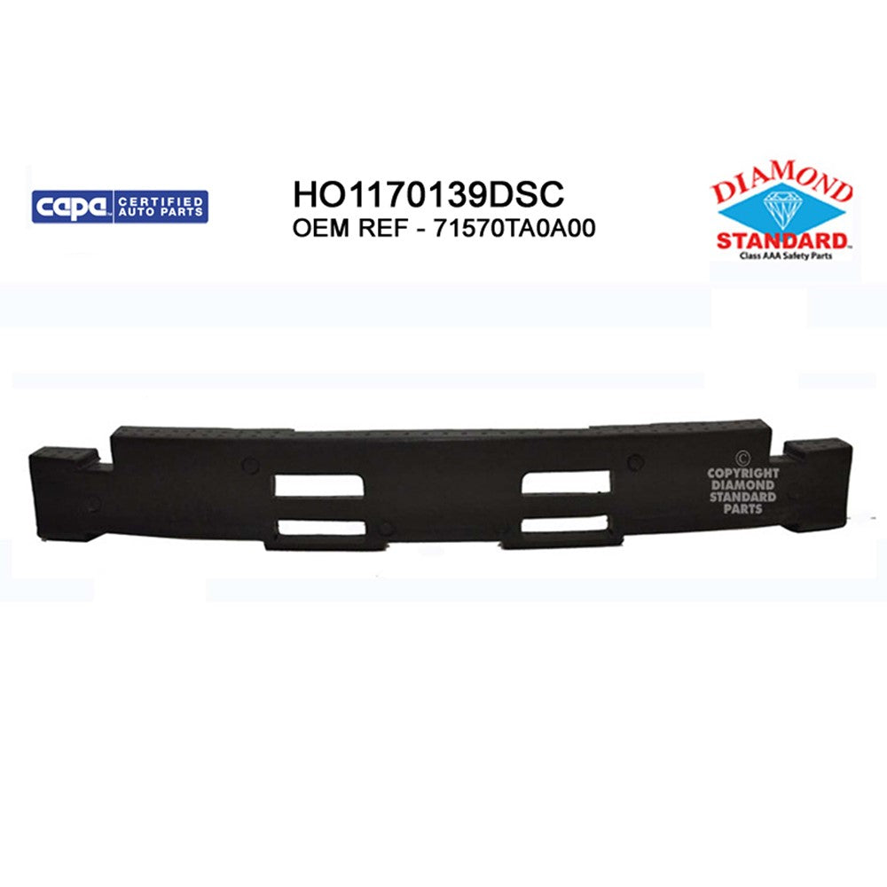 Rear Bumper Impact Absorber 2008-2012 Honda Accord