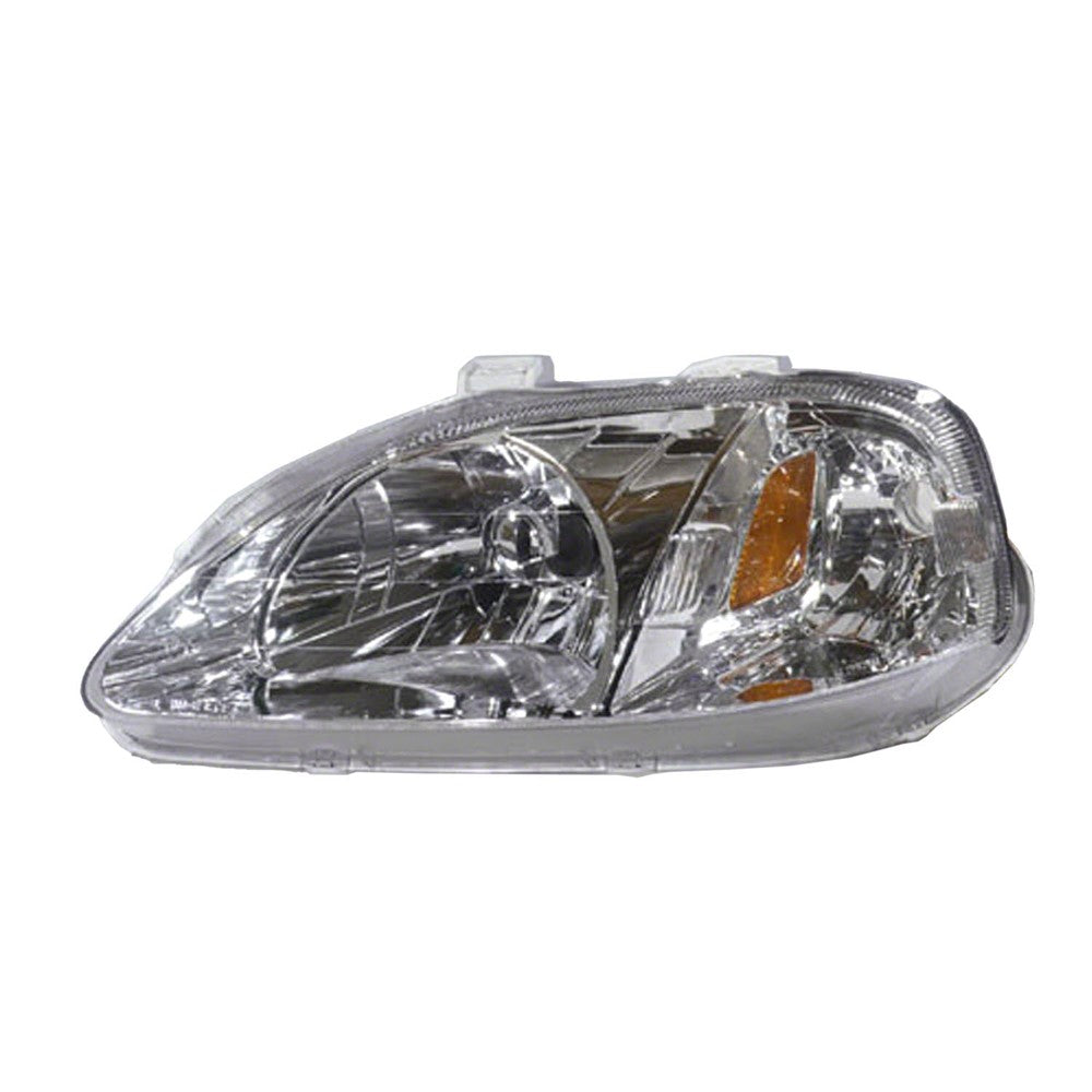 Front Left Driver Side Headlight Assembly 1999-2000 Honda Civic