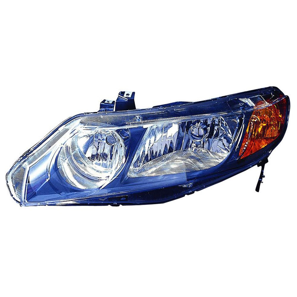 Front Left Driver Side Headlight Lens And Housing 2006-2008 Honda Civic